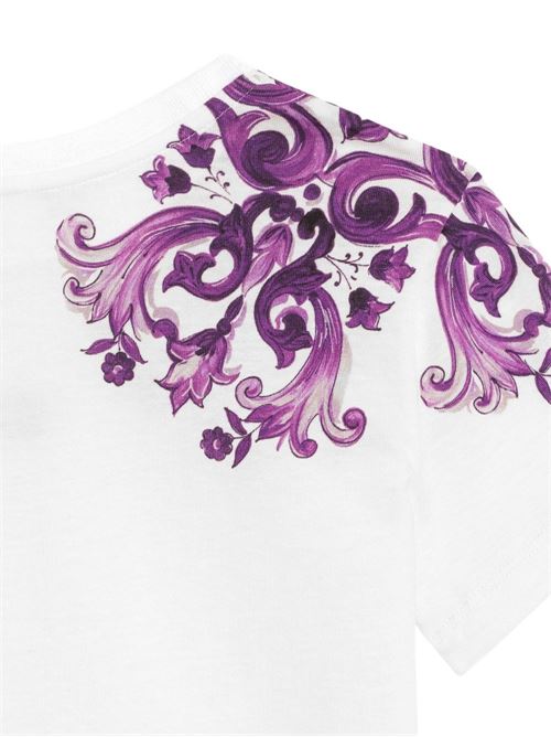 T-shirt bambina maioliche Dolce & Gabbana Kids | L5JTNKII7H3I23TN